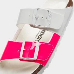 Women's Birkenstock Arizona Split Birko-Flor Sandals Neon Pink/White Patent - 1024214 650 10 Women's Birkenstock Arizona Split Birko-Flor Sandals Neon Pink/White Patent - 1024214 650 -Fashion General Store 1024214 650 P3