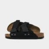 Women's Birkenstock Uji Nubuck Suede Leather Sandals Black - 1024832 001 -Fashion General Store 1024832 001 P1