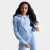 Women's Juicy Couture OG Big Bling Velour Zip-Up Hoodie Frosted - 11000536 430 2 Women's Juicy Couture OG Big Bling Velour Zip-Up Hoodie Frosted - 11000536 430 -Fashion General Store 11000536 430 M1