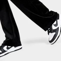 Women's Juicy Couture OG Big Bling Velour Track Pants Liquorice - 1100053A 041 -Fashion General Store 1100053A 041 M6