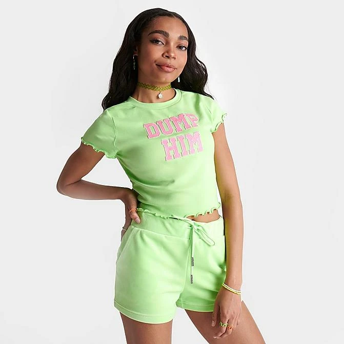 Women's Juicy Couture Dump Him Mini Crop Top Sour Apple - 11000938 321 3 Women's Juicy Couture Dump Him Mini Crop Top Sour Apple - 11000938 321