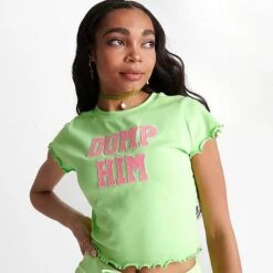 Women's Juicy Couture Dump Him Mini Crop Top Sour Apple - 11000938 321 12 Women's Juicy Couture Dump Him Mini Crop Top Sour Apple - 11000938 321 -Fashion General Store 11000938 321 M5