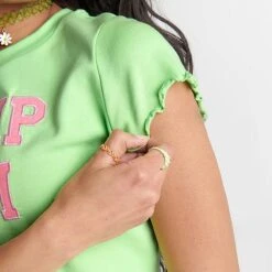 Women's Juicy Couture Dump Him Mini Crop Top Sour Apple - 11000938 321 13 Women's Juicy Couture Dump Him Mini Crop Top Sour Apple - 11000938 321 -Fashion General Store 11000938 321 M6