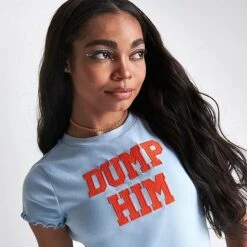 Women's Juicy Couture Dump Him Mini Crop Top Freesia - 11000938 430 -Fashion General Store 11000938 430 M5