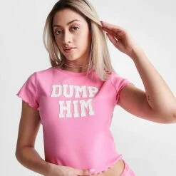 Women's Juicy Couture Dump Him Mini Crop Top Hot Hot - 11000938 676 11 Women's Juicy Couture Dump Him Mini Crop Top Hot Hot - 11000938 676 -Fashion General Store 11000938 676 M5