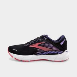 Women's Brooks Adrenaline GTS 22 Running Shoes (Wide Width D) Black/Purple/Coral - 1203531D 080 -Fashion General Store 1203531D 080 P3