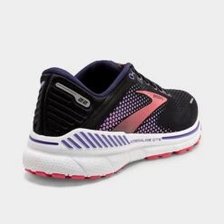 Women's Brooks Adrenaline GTS 22 Running Shoes (Wide Width D) Black/Purple/Coral - 1203531D 080 -Fashion General Store 1203531D 080 P4