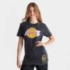Women's Mitchell And Ness Los Angeles Lakers NBA Moment T-Shirt Black - 22169LAL BLK -Fashion General Store 22169LAL BLK M1