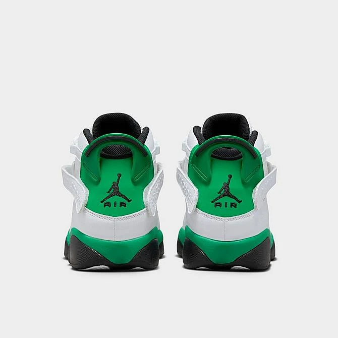 Nike Big Kids' Jordan 6 Rings Basketball Shoes White/Lucky Green/Black - 323419 131 6 Nike Big Kids' Jordan 6 Rings Basketball Shoes White/Lucky Green/Black - 323419 131 - Image 4