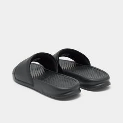 Women's Nike Benassi JDI Swoosh Slide Sandals Black/Rose Gold - 343881 007 -Fashion General Store 343881 007 P4