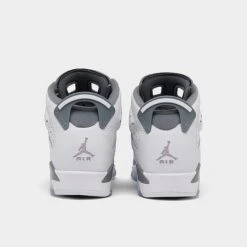 Nike Big Kids' Air Jordan Retro 6 Basketball Shoes White/Medium Grey/Cool Grey - 384665 100 11 Nike Big Kids' Air Jordan Retro 6 Basketball Shoes White/Medium Grey/Cool Grey - 384665 100 -Fashion General Store 384665 100 P4