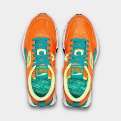Women's Puma Rider FV Vintage Casual Shoes Vibrant Orange/Green/Light Lime - 38747503 800 -Fashion General Store 38747503 800 P5