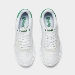 Women's Puma Cali Court Match Casual Shoes White/Green - 39309401 100 -Fashion General Store 39309401 100 P5