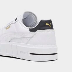 Women's Puma Cali Court Leather Casual Shoes Puma White/Puma Black - 39380201 100 -Fashion General Store 39380201 100 P4