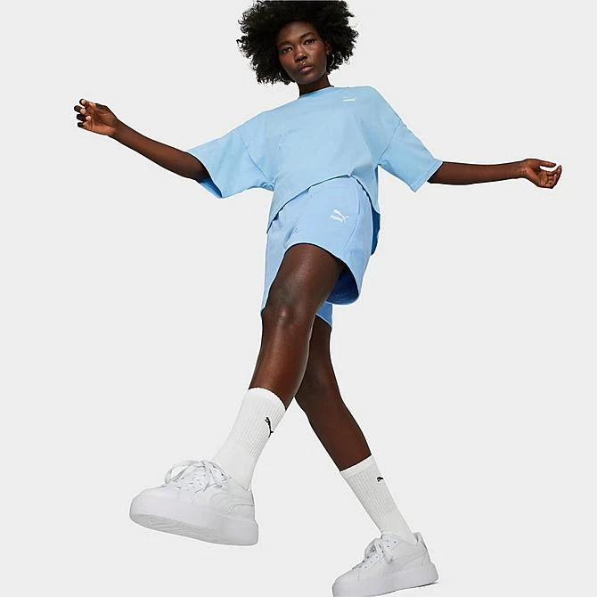 Women's Puma Classics Pintuck Shorts Daydream - 53807793 400 4 Women's Puma Classics Pintuck Shorts Daydream - 53807793 400 - Image 2