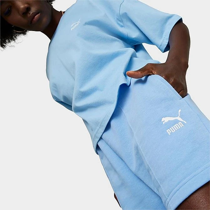 Women's Puma Classics Pintuck Shorts Daydream - 53807793 400 6 Women's Puma Classics Pintuck Shorts Daydream - 53807793 400 - Image 4