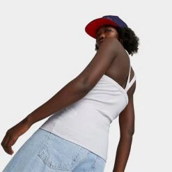 Women's Puma Classics Ribbed Tank Top PUMA White - 53807802 100 -Fashion General Store 53807802 100 M3