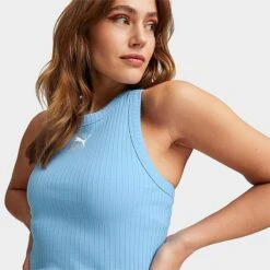 Women's Puma Classics Ribbed Sleeveless Dress Day Dream - 53807993 400 -Fashion General Store 53807993 400 M5
