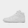 Nike Air Jordan Retro 1 Mid Casual Shoes White/White/White - 554724 136 -Fashion General Store 554724 136 P1