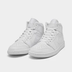 Nike Air Jordan Retro 1 Mid Casual Shoes White/White/White - 554724 136 -Fashion General Store 554724 136 P2