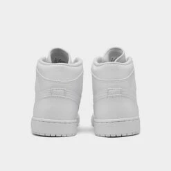 Nike Air Jordan Retro 1 Mid Casual Shoes White/White/White - 554724 136 -Fashion General Store 554724 136 P4