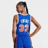Women's Mitchell And Ness New York Knicks NBA Patrick Ewing Hardwood Classics Swingman Jersey Blue - 8120NYKR BLU -Fashion General Store 8120NYKR BLU M1