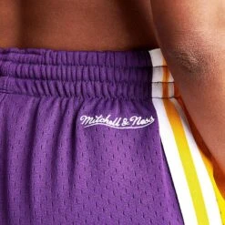 Women's Mitchell & Ness Los Angeles Lakers NBA Swingman Shorts Purple - 8123LALP PUR -Fashion General Store 8123LALP PUR M5
