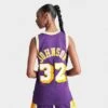 Women's Mitchell And Ness Los Angeles Lakers NBA Magic Johnson Hardwood Classics Swingman Jersey Purple - 812LALD PUR 1 Women's Mitchell And Ness Los Angeles Lakers NBA Magic Johnson Hardwood Classics Swingman Jersey Purple - 812LALD PUR -Fashion General Store 812LALD PUR M1