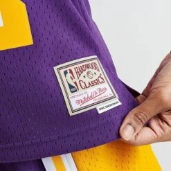 Women's Mitchell And Ness Los Angeles Lakers NBA Magic Johnson Hardwood Classics Swingman Jersey Purple - 812LALD PUR -Fashion General Store 812LALD PUR M6