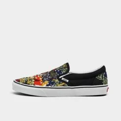 Vans Classic Slip-On Casual Shoes Black/White/Multi - A7Q5DY28 001