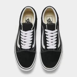 Women's Vans Old Skool Stackform Soft Suede Casual Shoes Suede/Canvas Black/True White - A7Q5M6BT 001 -Fashion General Store A7Q5M6BT 001 P5