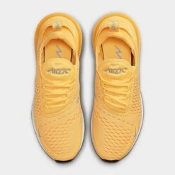 Women's Nike Air Max 270 Casual Shoes Topaz Gold/White/Laser Orange/Cobalt Bliss - AH6789 701 -Fashion General Store AH6789 701 P5