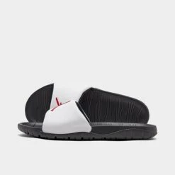 Nike Jordan Break Slide Sandals Black/White/University Red - AR6374 016