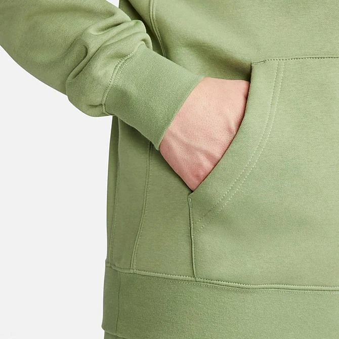 Nike Sportswear Club Fleece Full-Zip Hoodie Oil Green/Oil Green/White - BV2645 386 7 Nike Sportswear Club Fleece Full-Zip Hoodie Oil Green/Oil Green/White - BV2645 386 - Image 5