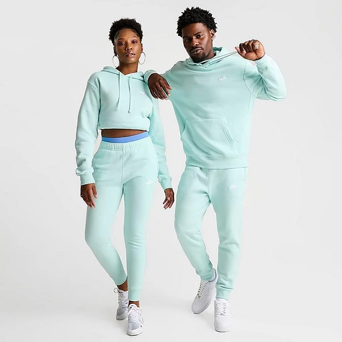 Nike Sportswear Club Fleece Embroidered Hoodie Jade Ice/Jade Ice/White - BV2654 346 4 Nike Sportswear Club Fleece Embroidered Hoodie Jade Ice/Jade Ice/White - BV2654 346 - Image 2