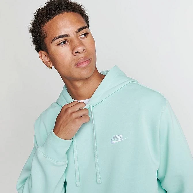 Nike Sportswear Club Fleece Embroidered Hoodie Jade Ice/Jade Ice/White - BV2654 346 7 Nike Sportswear Club Fleece Embroidered Hoodie Jade Ice/Jade Ice/White - BV2654 346 - Image 5