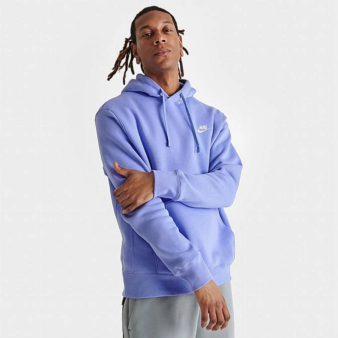 Nike Sportswear Club Fleece Embroidered Hoodie Light Thistle/Light Thistle/White - BV2654 569 3 Nike Sportswear Club Fleece Embroidered Hoodie Light Thistle/Light Thistle/White - BV2654 569