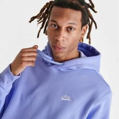 Nike Sportswear Club Fleece Embroidered Hoodie Light Thistle/Light Thistle/White - BV2654 569 12 Nike Sportswear Club Fleece Embroidered Hoodie Light Thistle/Light Thistle/White - BV2654 569 -Fashion General Store BV2654 569 M5