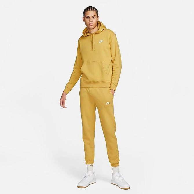 Nike Sportswear Club Fleece Embroidered Hoodie Wheat Gold/Wheat Gold/White - BV2654 725 4 Nike Sportswear Club Fleece Embroidered Hoodie Wheat Gold/Wheat Gold/White - BV2654 725 - Image 2