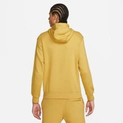 Nike Sportswear Club Fleece Embroidered Hoodie Wheat Gold/Wheat Gold/White - BV2654 725 9 Nike Sportswear Club Fleece Embroidered Hoodie Wheat Gold/Wheat Gold/White - BV2654 725 -Fashion General Store BV2654 725 M3