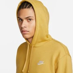Nike Sportswear Club Fleece Embroidered Hoodie Wheat Gold/Wheat Gold/White - BV2654 725 11 Nike Sportswear Club Fleece Embroidered Hoodie Wheat Gold/Wheat Gold/White - BV2654 725 -Fashion General Store BV2654 725 M5