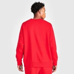 Nike Sportswear Club Fleece Crewneck Sweatshirt University Red - BV2662 657 -Fashion General Store BV2662 657 M4