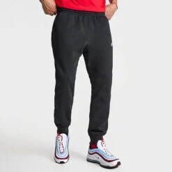 Nike Sportswear Club Fleece Cuffed Jogger Pants Black/Black/White - BV2671 010 10 Nike Sportswear Club Fleece Cuffed Jogger Pants Black/Black/White - BV2671 010 -Fashion General Store BV2671 010 M3
