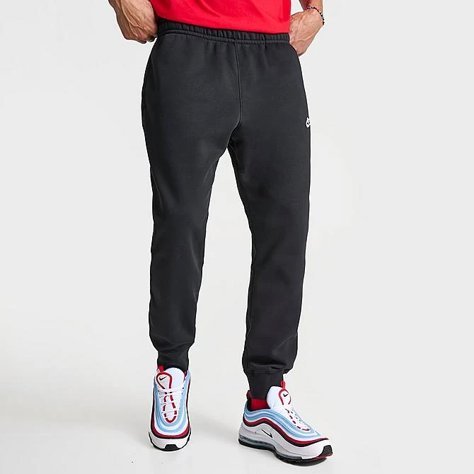 Nike Sportswear Club Fleece Cuffed Jogger Pants Black/Black/White - BV2671 010 5 Nike Sportswear Club Fleece Cuffed Jogger Pants Black/Black/White - BV2671 010 - Image 3
