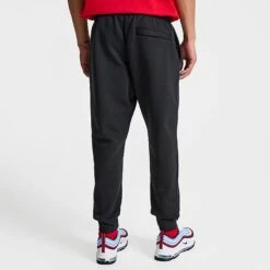 Nike Sportswear Club Fleece Cuffed Jogger Pants Black/Black/White - BV2671 010 11 Nike Sportswear Club Fleece Cuffed Jogger Pants Black/Black/White - BV2671 010 -Fashion General Store BV2671 010 M4