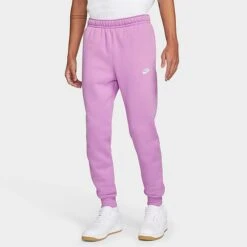 Nike Sportswear Club Fleece Cuffed Jogger Pants Violet Shock/Violet Shock/White - BV2671 591