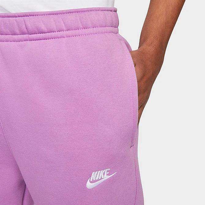 Nike Sportswear Club Fleece Cuffed Jogger Pants Violet Shock/Violet Shock/White - BV2671 591 6 Nike Sportswear Club Fleece Cuffed Jogger Pants Violet Shock/Violet Shock/White - BV2671 591 - Image 4