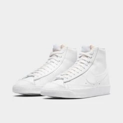 Women's Nike Blazer Mid '77 Casual Shoes White/White/White/Black - CZ1055 117 -Fashion General Store CZ1055 117 P2