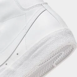 Women's Nike Blazer Mid '77 Casual Shoes White/White/White/Black - CZ1055 117 -Fashion General Store CZ1055 117 P3