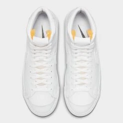 Women's Nike Blazer Mid '77 Casual Shoes White/White/White/Black - CZ1055 117 -Fashion General Store CZ1055 117 P5